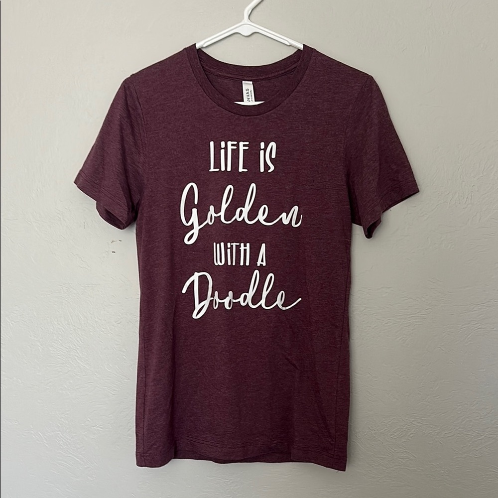 Life is golden with a doodle t-shirt